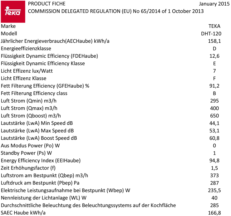 Teka DHT 120, Edelstahl, 120 cm, 40486120 Teka DHT 120, Edelstahl, 120 cm, 40486120