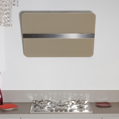 Falmec Flipper, Design, Glas/Schwarz satiniert, 55 cm, Wandhaube, 100092, mit 5 Jahren Garantie