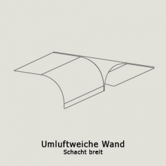 Falmec Umluftweiche Wand - Schacht breit - KACL.865, 101361