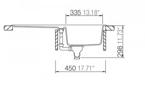 Schock Formhaus D-100 U Unterbau, Onyx
