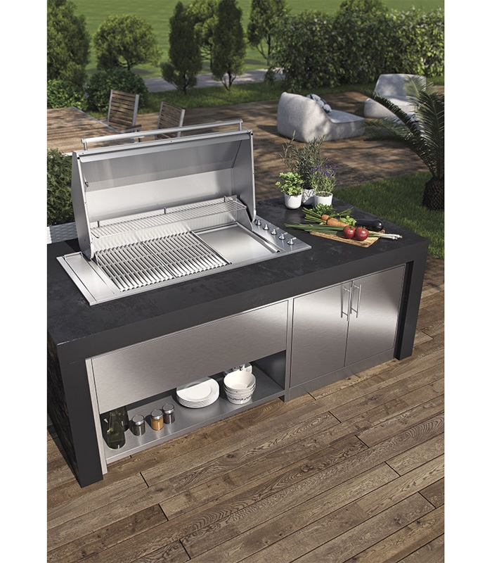 SMEG BIBQ1205H EinbauOutdoor Barbecue Gasgrill
