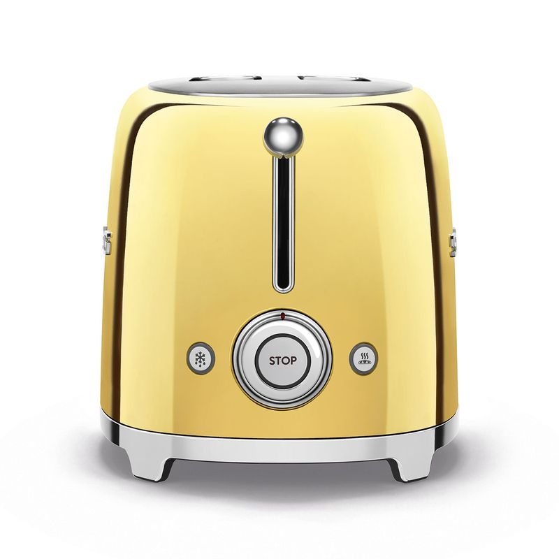 SMEG TSF01GOEU Toaster, 2 Scheiben, Farbe Gold