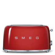 SMEG TSF02RDEU Toaster, 4 Scheiben, Farbe Rot