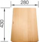 BLANCO Holzschneidebrett aus hochwertiger Buche, 514544