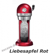 KitchenAid 5KSS1121CA/2, Sodastream Trinkwassersprudler, 1 Liter, Liebesapfel Rot