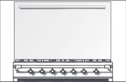 Lacanche Rckwand mit Relingstange, Edelstahl, LCHD 1500