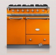 Lacanche Bussy Classic, Kochstation, 90 cm, Farbe Mandarine, mit 5 Jahren Garantie!