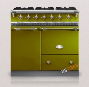 Lacanche Bussy Classic, Kochstation, 90 cm, Farbe Olivgrün, mit 5 Jahren Garantie!