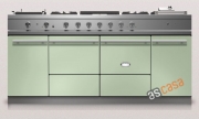 Lacanche Cluny 1800 Modern, Kochstation, 180,5 cm, Farbe Lindgrün, mit 5 Jahren Garantie!