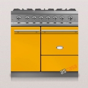 Lacanche Bussy Modern, Kochstation, 90 cm, Farbe Provence Gelb, mit 5 Jahren Garantie!