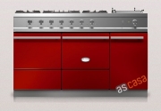 Lacanche Cluny 1400 D Modern, Kochstation, 140,5 cm, Farbe Kirschrot, mit 5 Jahren Garantie!