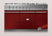 Lacanche Cluny 1400 D Modern, Kochstation, 140,5 cm, Farbe Burgunderrot, mit 5 Jahren Garantie!