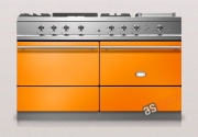 Lacanche Sully Modern, Kochstation, 140,5 cm, Farbe Mandarine, mit 5 Jahren Garantie!