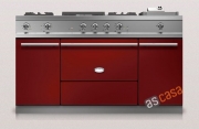 Lacanche Citeaux Modern, Kochstation, 150,5 cm, Farbe Burgunderrot, mit 5 Jahren Garantie!