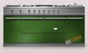 Lacanche Cluny 1800 Modern, Kochstation, 180,5 cm, Farbe Englischgrün, mit 5 Jahren Garantie!