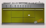 Lacanche Cluny 1800 Modern, Kochstation, 180,5 cm, Farbe Olivgrün, mit 5 Jahren Garantie!