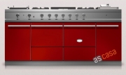Lacanche Cluny 1800 Modern, Kochstation, 180,5 cm, Farbe Kirschrot, mit 5 Jahren Garantie!