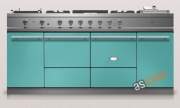 Lacanche Cluny 1800 Modern, Kochstation, 180,5 cm, Farbe Korallblau, mit 5 Jahren Garantie!