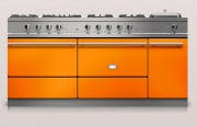 Lacanche Sully 1800-D Modern, Kochstation, 180,5 cm, Farbe Mandarine, mit 5 Jahren Garantie!