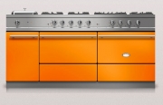 Lacanche Sully 1800-G Modern, Kochstation, 180,5 cm, Farbe Mandarine, mit 5 Jahren Garantie!