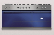 Lacanche Sully 1800-G Modern, Kochstation, 180,5 cm, Farbe Bleu Francais, mit 5 Jahren Garantie!