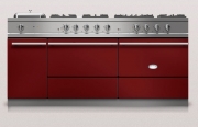 Lacanche Sully 1800-G Modern, Kochstation, 180,5 cm, Farbe Rouge Bourgonge, mit 5 Jahren Garantie!