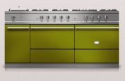 Lacanche Sully 1800-G Modern, Kochstation, 180,5 cm, Farbe Vert Olive, mit 5 Jahren Garantie!