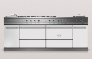 Lacanche Sully 2200 Modern, Kochstation, 220,5 cm, Farbe Blanc, mit 5 Jahren Garantie!