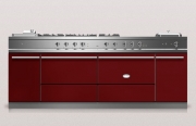 Lacanche Sully 2200 Modern, Kochstation, 220,5 cm, Farbe Rouge Bourgongne, mit 5 Jahren Garantie!