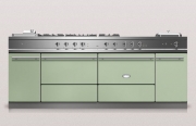 Lacanche Sully 2200 Modern, Kochstation, 220,5 cm, Farbe Vert Tilleul, mit 5 Jahren Garantie!