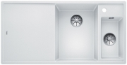 Blanco Axia III 6 S Silgranit PuraDur, Farbe weiss, Glasschneidbrett, Becken rechts, InFino Ablauf, 523477