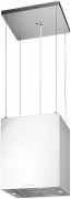 Küppersbusch DI 3800.0 W, Insel-Dunstabzugshaube, weiß/Edelstahl, 35 cm, mit 5 Jahren Garantie!