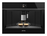 SMEG CMS4604NX Einbau-Kaffeevollautomat, 45cm, Schwarzglas, mit 5 Jahren Garantie!