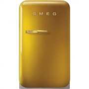 SMEG FAB5RDGO5 Standkühlschrank Minibar, Gold mit Swarovski-Elements, Rechtsanschlag, EEK: D, mit 5 Jahren Garantie!