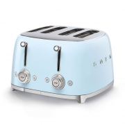 SMEG TSF03PBEU 4-Schlitz Toaster, Farbe Pastellblau