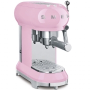 SMEG ECF01PKEU, Espressomaschine, Siebträger, Farbe Cadillac Pink