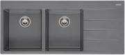 Reginox Breda 30, Regi-Granit Einbausple, Becken links, Farbe grey silvery, R33760