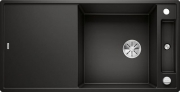 Blanco Axia III XL 6 S Silgranit PuraDur, Farbe schwarz, Glasschneidbrett, InFino Ablauf, 525857
