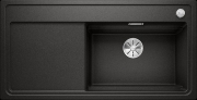 Blanco Zenar XL 6 S DampfgarPlus Einbausple Silgranit PuraDur inkl. Holzschneidbrett, Becken rechts, Farbe schwarz, InFino Ablauf, 526054