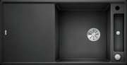 Blanco Axia III XL 6 S-F Silgranit PuraDur, Farbe schwarz, Glasschneidbrett, InFino Ablauf, 525859