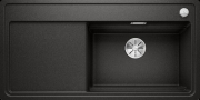 Blanco Zenar XL 6 S-F DampfgarPlus Edition, Becken rechts, flchenbndig, inkl. Holzschneidbrett, Farbe schwarz, InFino Ablauf, 526056