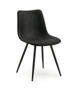 Naber Lino 1WS, Stuhl, Gestell schwarz, Bezug schwarz, 3038293