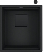 Franke Kubus 2 KNG 110-37 Fragranit+ Black matt - Black Collection, 125.0627.320, Unterbausple 45 cm, 125.0685.110