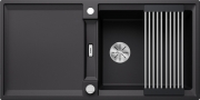 Blanco Adira XL 6 S Einbausple Silgranit PuraDur, Farbe schwarz, InFino Ablauf, 527617