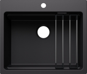 Blanco Etagon 6 Einbausple, Silgranit PuraDur, Farbe schwarz, 527746