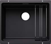 Blanco Etagon 500-U Unterbausple, Silgranit PuraDur, Farbe schwarz, 527754