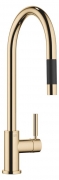 Dornbracht Tara Pull-Down Einhebelmischer mit Brausefunktion, Hochdruck, Messing (23kt Gold), 33870888-09