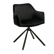 Naber Rowa 1V, Stuhl, Gestell schwarz, Bezug schwarz, 3039006